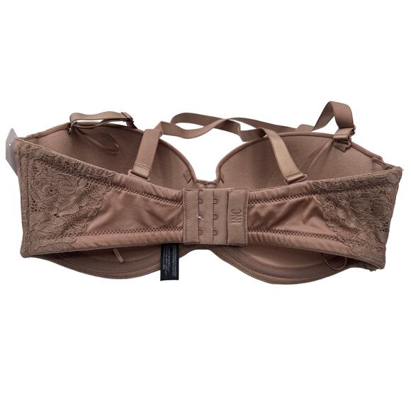 I.N.C. INTERNATIONAL CONCEPTS STRAPLESS CONVERTIBLE BRA TAN SIZE 34D NEW - Picture 4 of 10